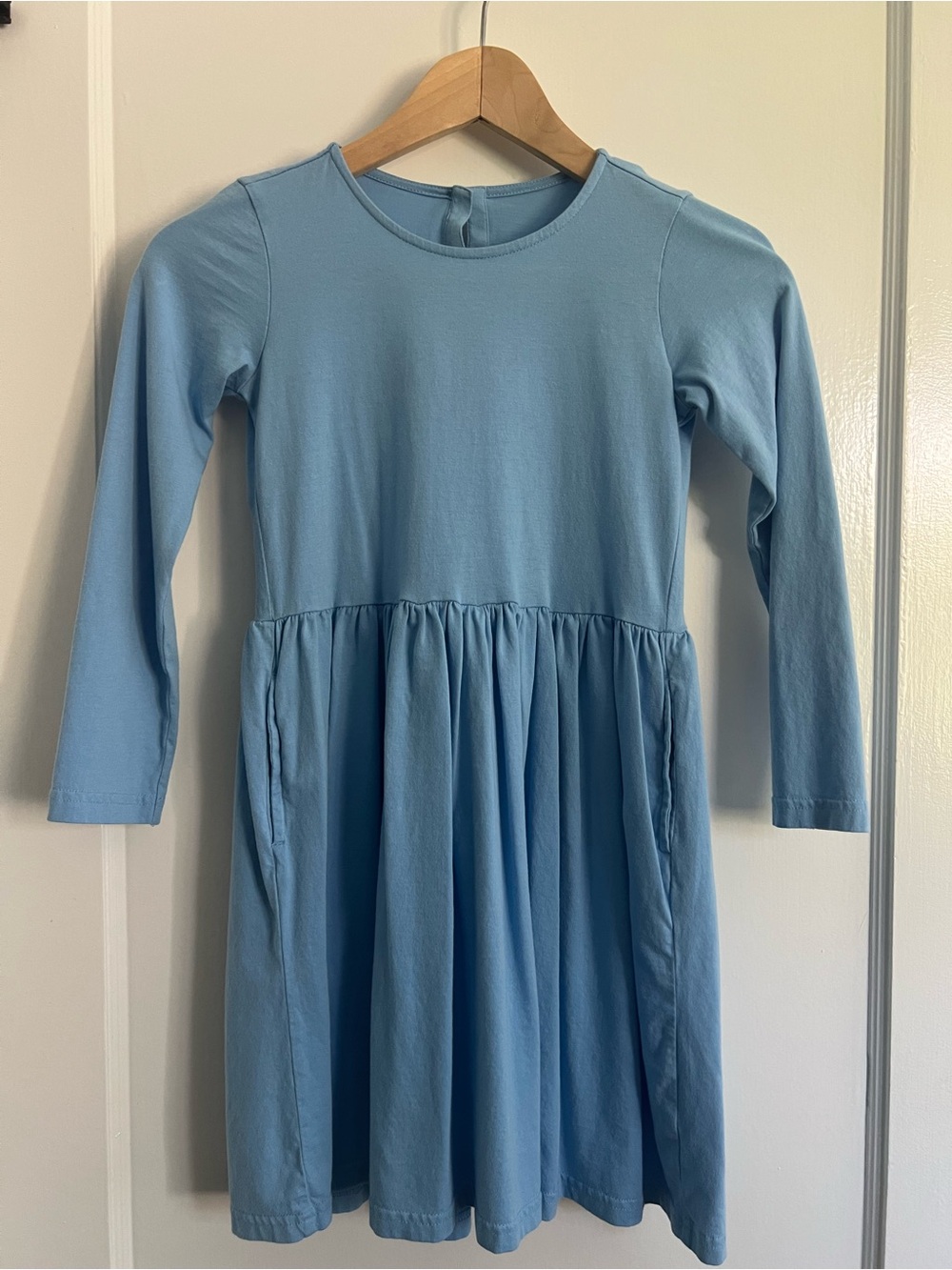 PRIMARY 100% cotton long sleeve dress sz 8-9